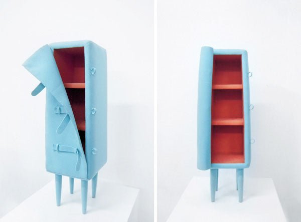 Aangeklede meubels van vilt - gimmii