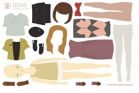 Mannequin muurstickers voor meiden - gimmii