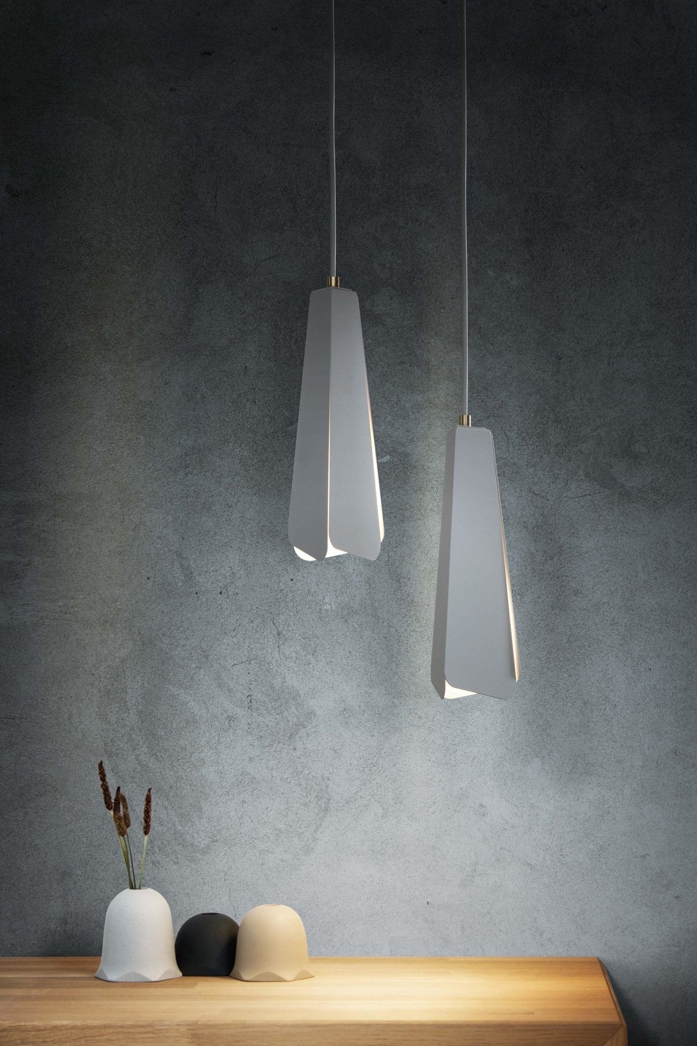 Minimalistische hanglamp met overlappingen en kieren - gimmii