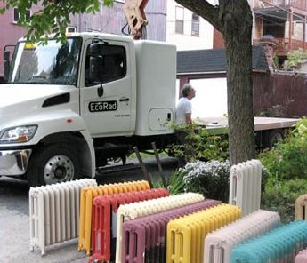 Oude radiatoren krijgen een nieuw (gekleurd) jasje - gimmii