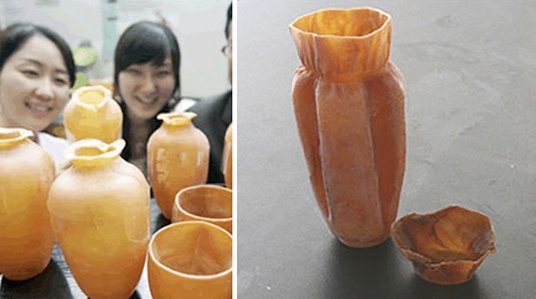 Tafelaccessoire van inktvis: de eetbare sake kan - gimmii