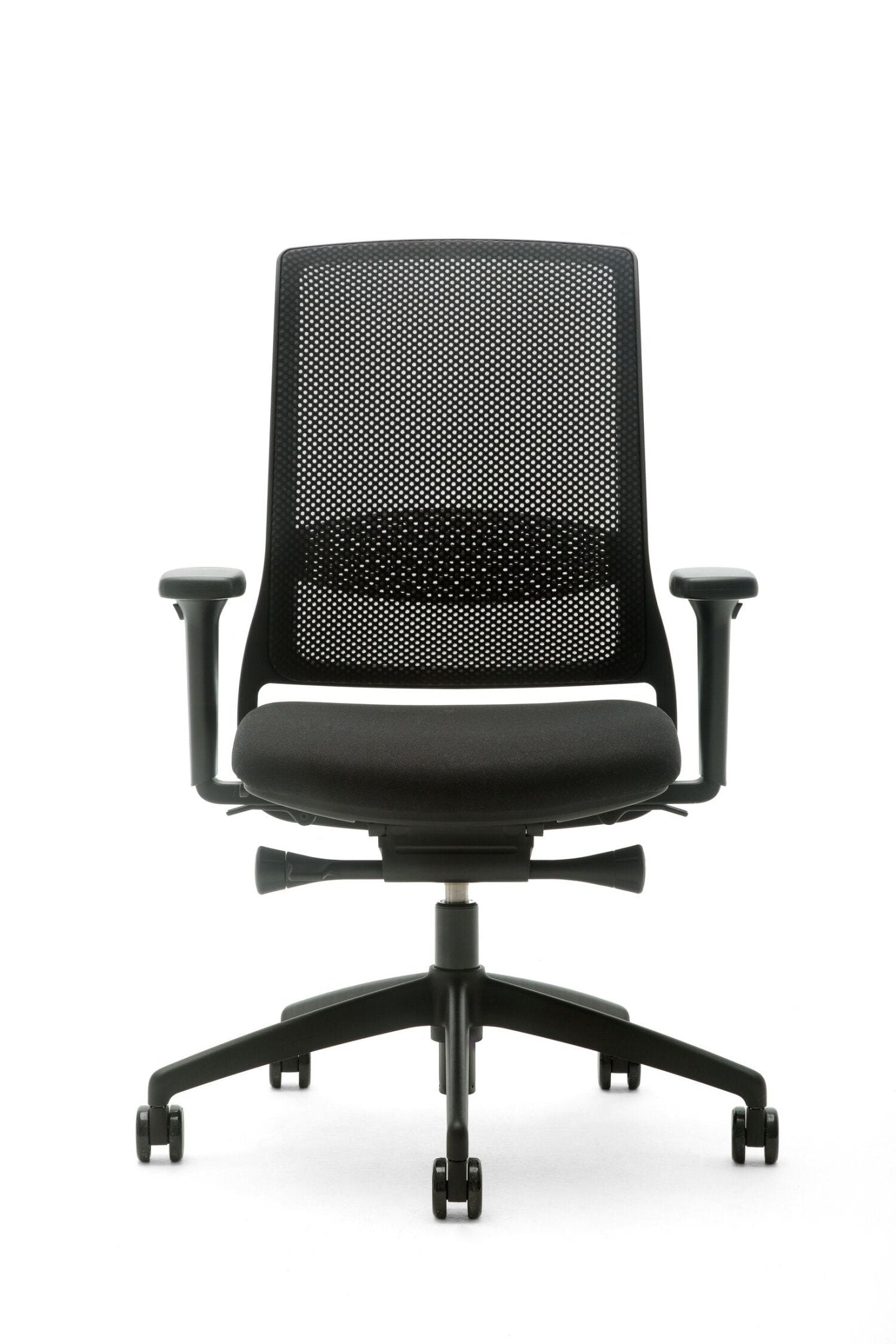 Gispen Zinn Smart bureaustoel zwart voetkruis - gimmiigimmii