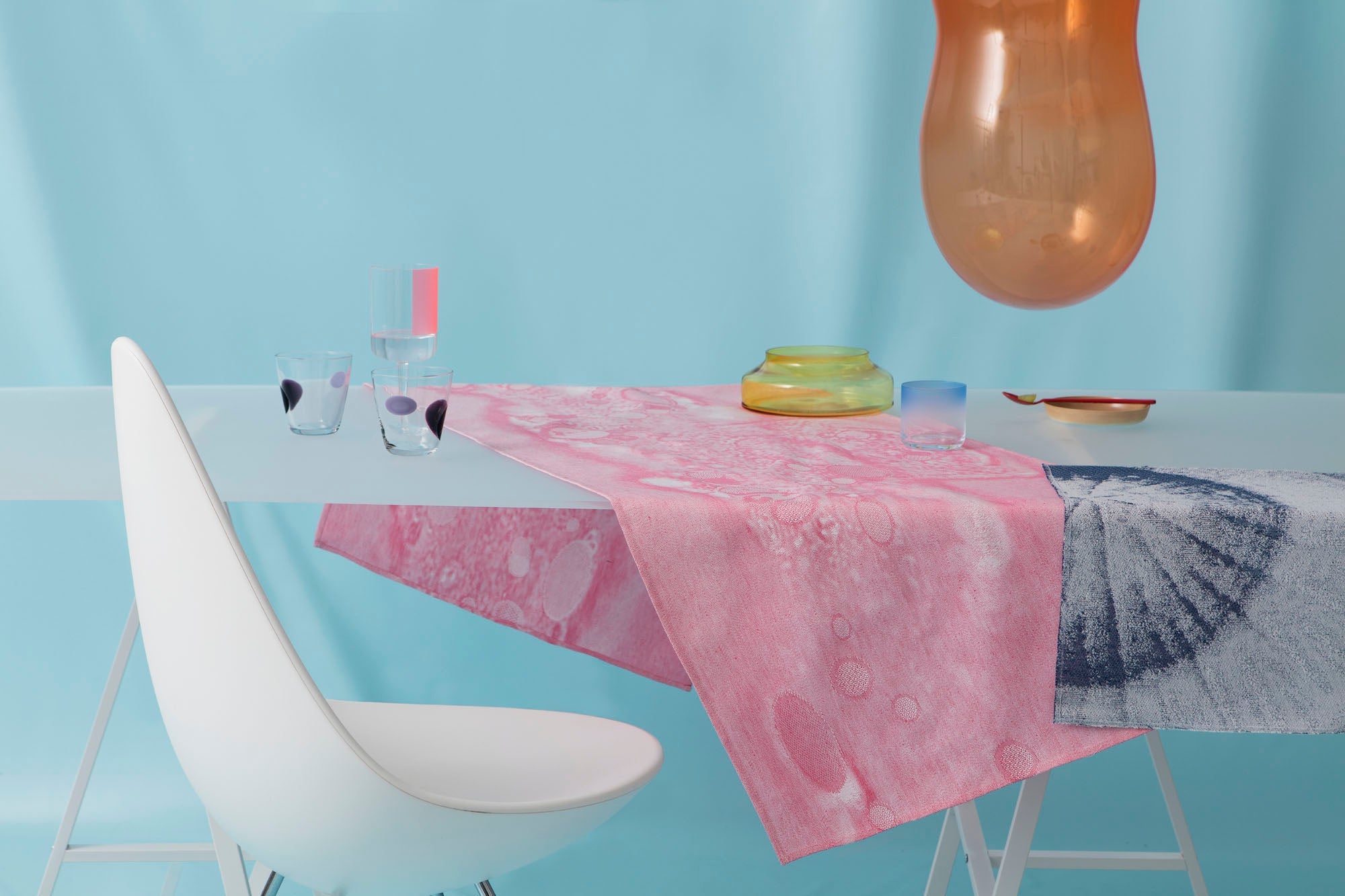 Tafel textielset Fungy; tafelloper met 6 placemats - gimmiigimmii