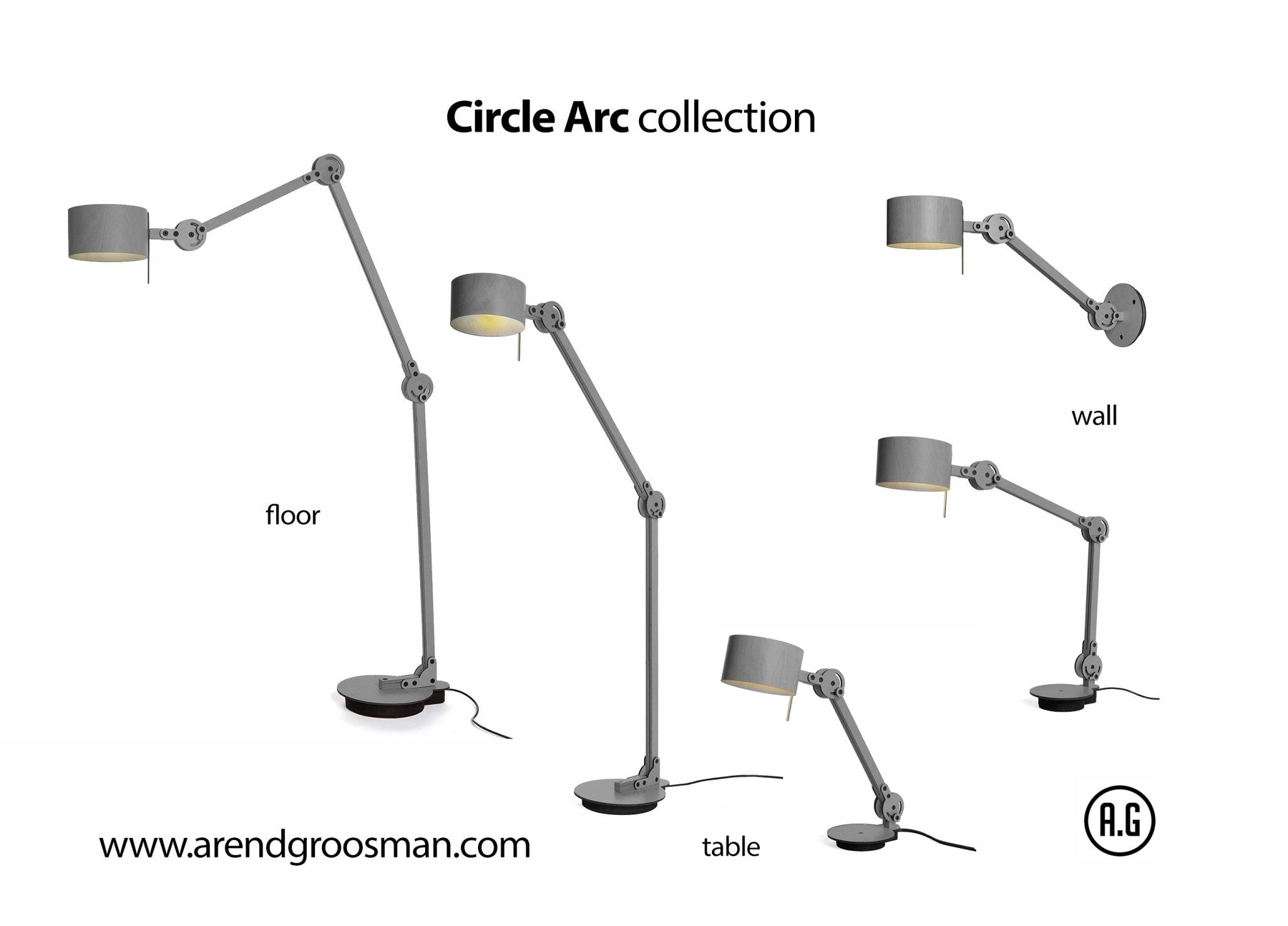 24mm Circle Arc wall lamp - gimmiiArend Groosman