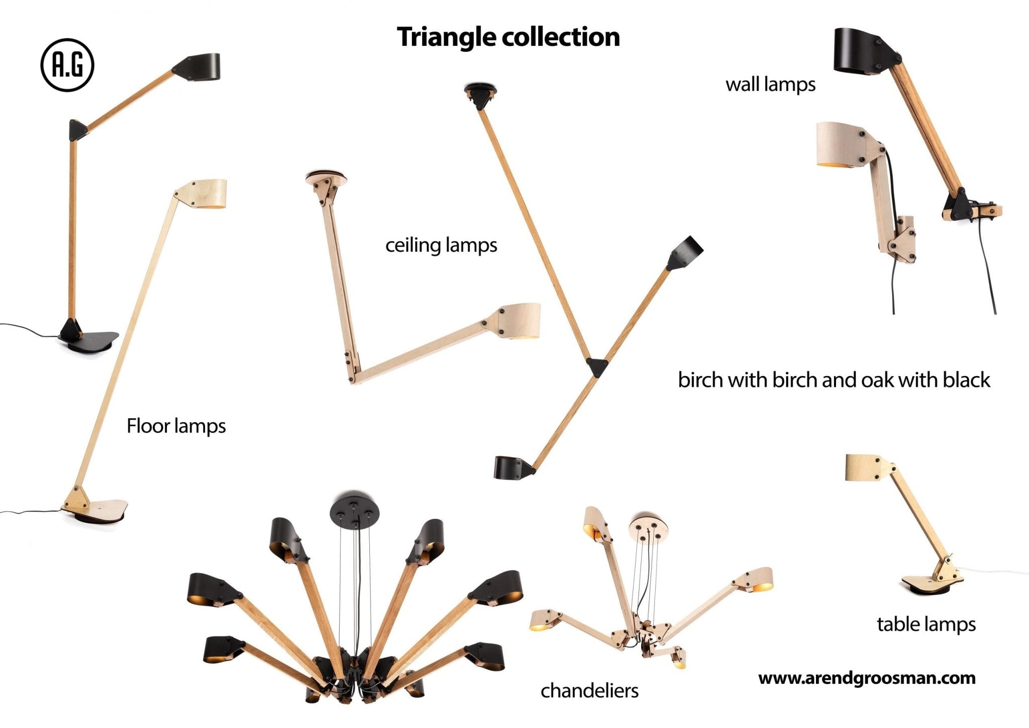 24mm Triangle floor lamp double - gimmiigimmii