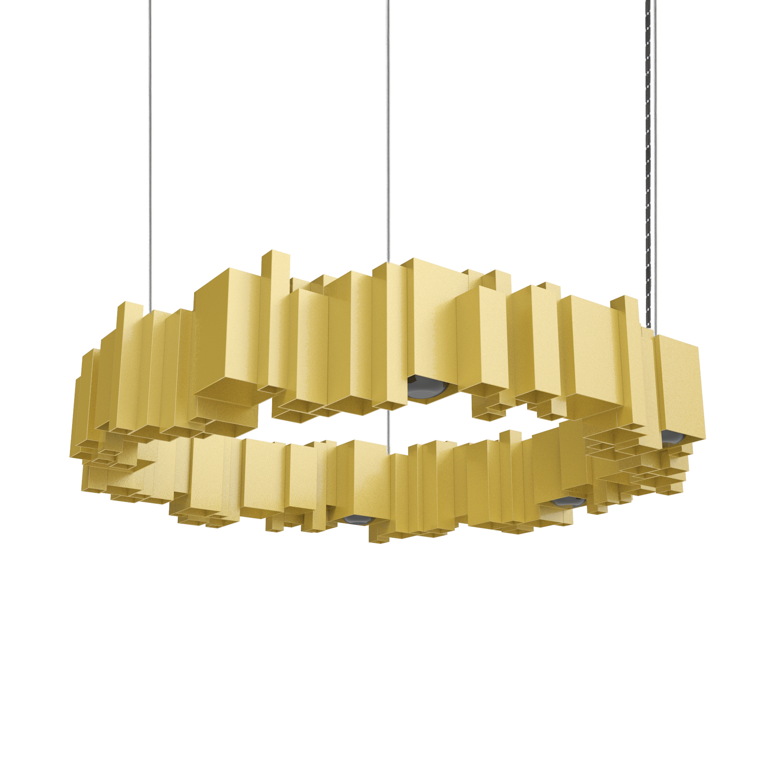 JSPR Cityscapes Urban Dutch Design Lamp OFF Gold Goud