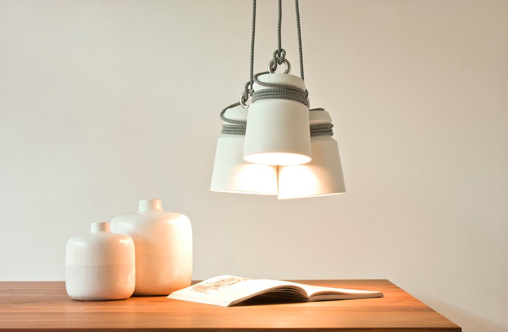 Cable light hanglamp small wit met grijs snoer - gimmiiPatrick Hartog