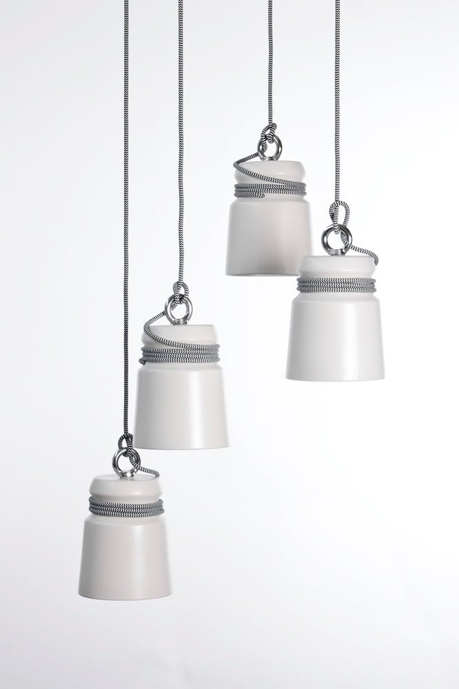 Cable light hanglamp small wit met grijs snoer - gimmiiPatrick Hartog