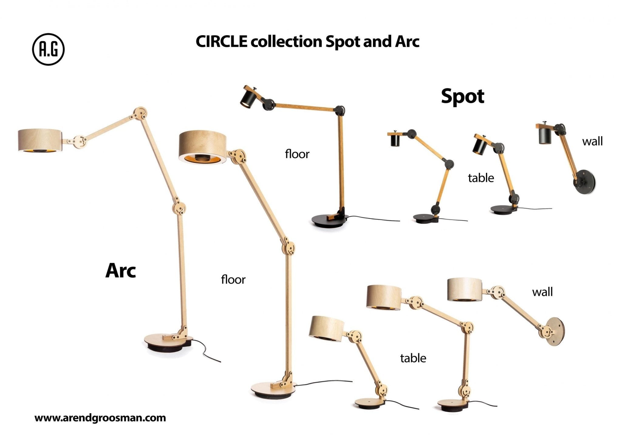 Circle spot table lamp double - gimmiigimmii